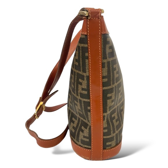 Fendi Black and Brown Logo Crossbody Bag - Picture 10 of 13